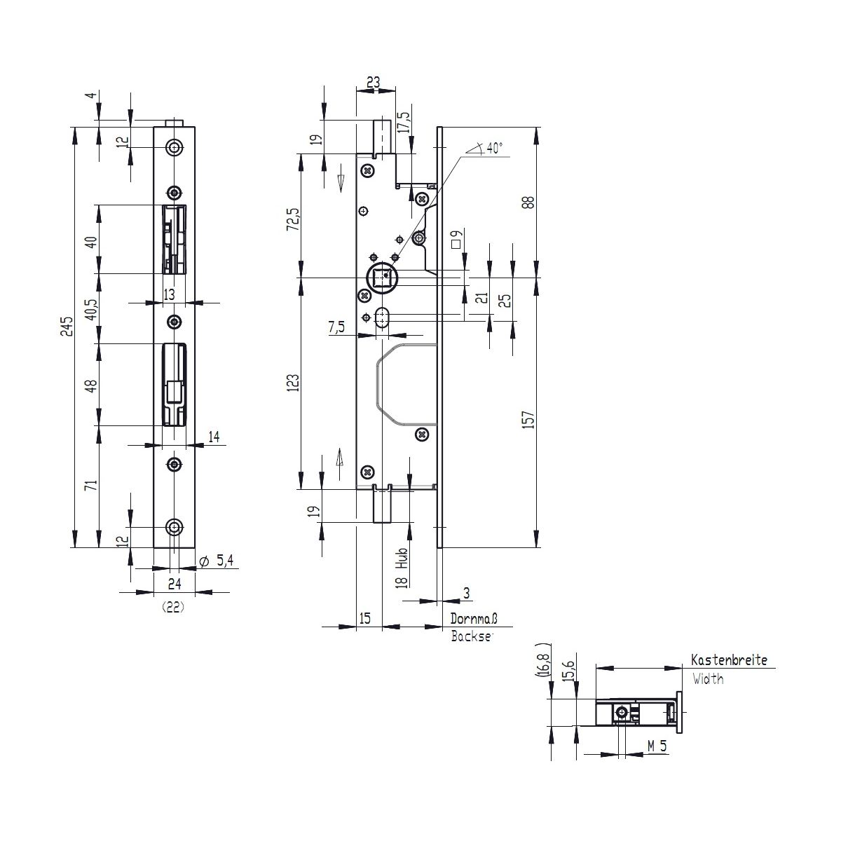 GBS 98 - przeciwzamek do drzwi profilowych ECO Schulte